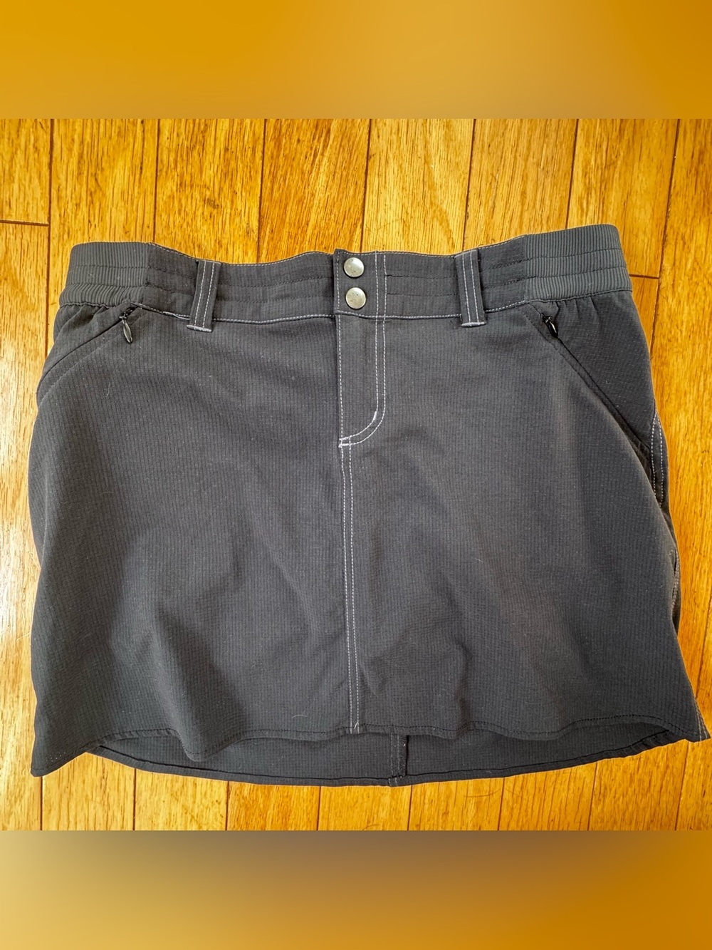 KÜHL Black Hiking Skort Skirt with Shorts Size 6 Gorpcore Outdoor